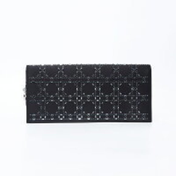 Christian Dior Lady Chain Pouch Shoulder Bag Black - Picture 2 of 12